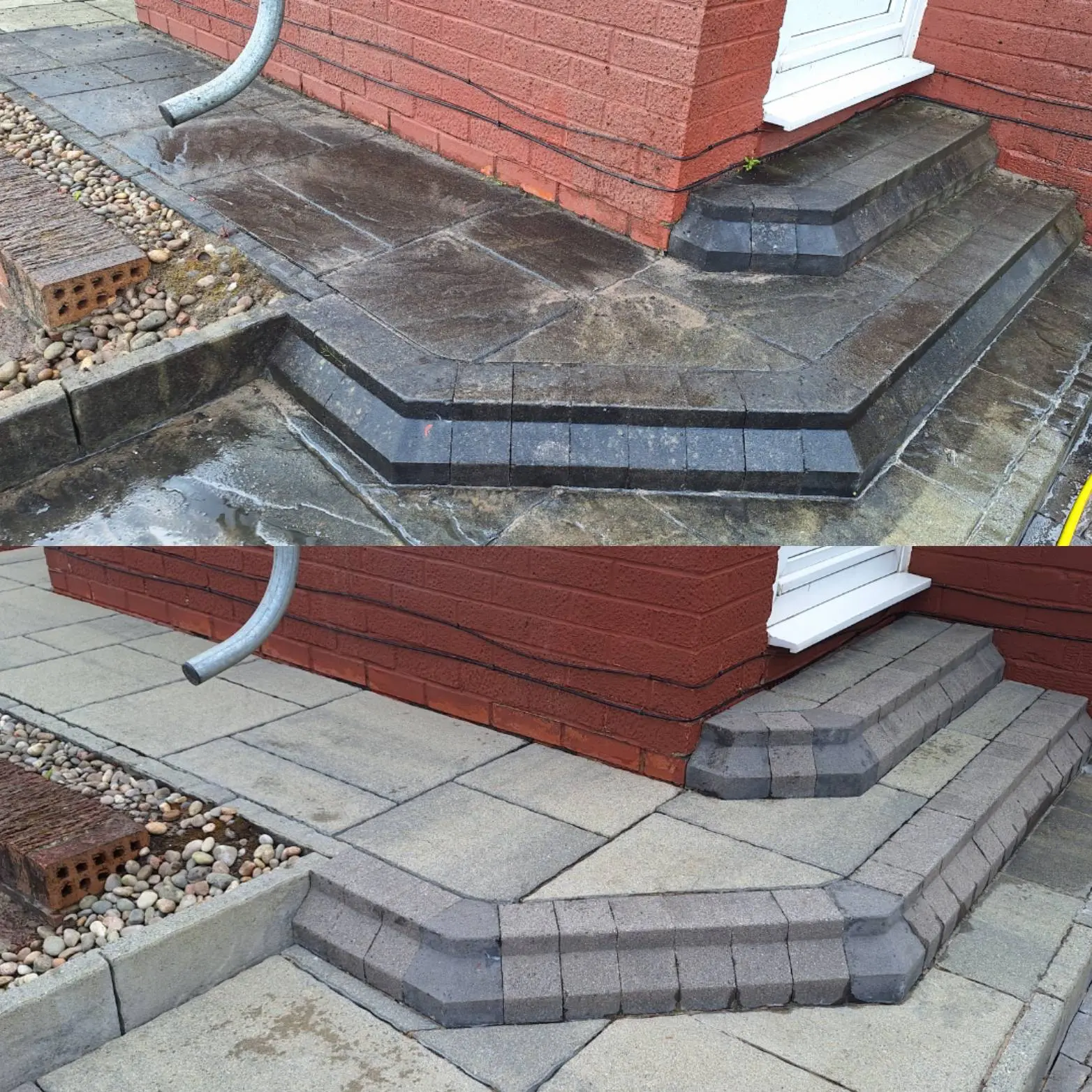 Williams exterior cleaning in action