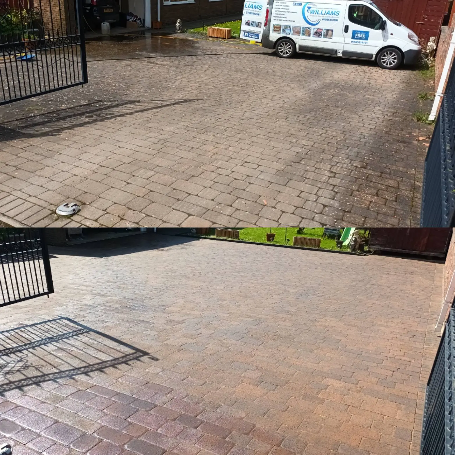 Williams exterior cleaning in action