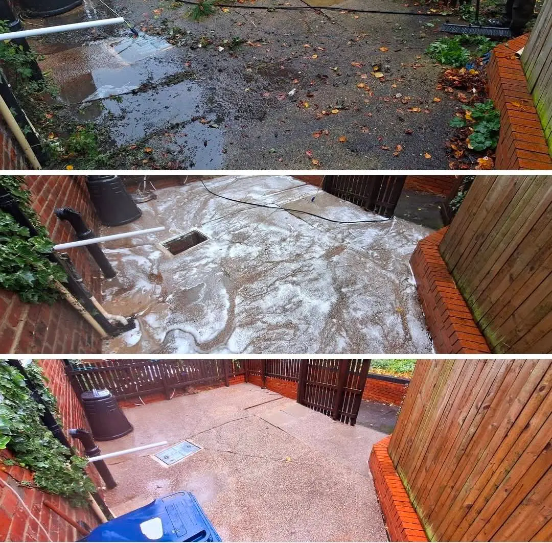 Williams exterior cleaning in action