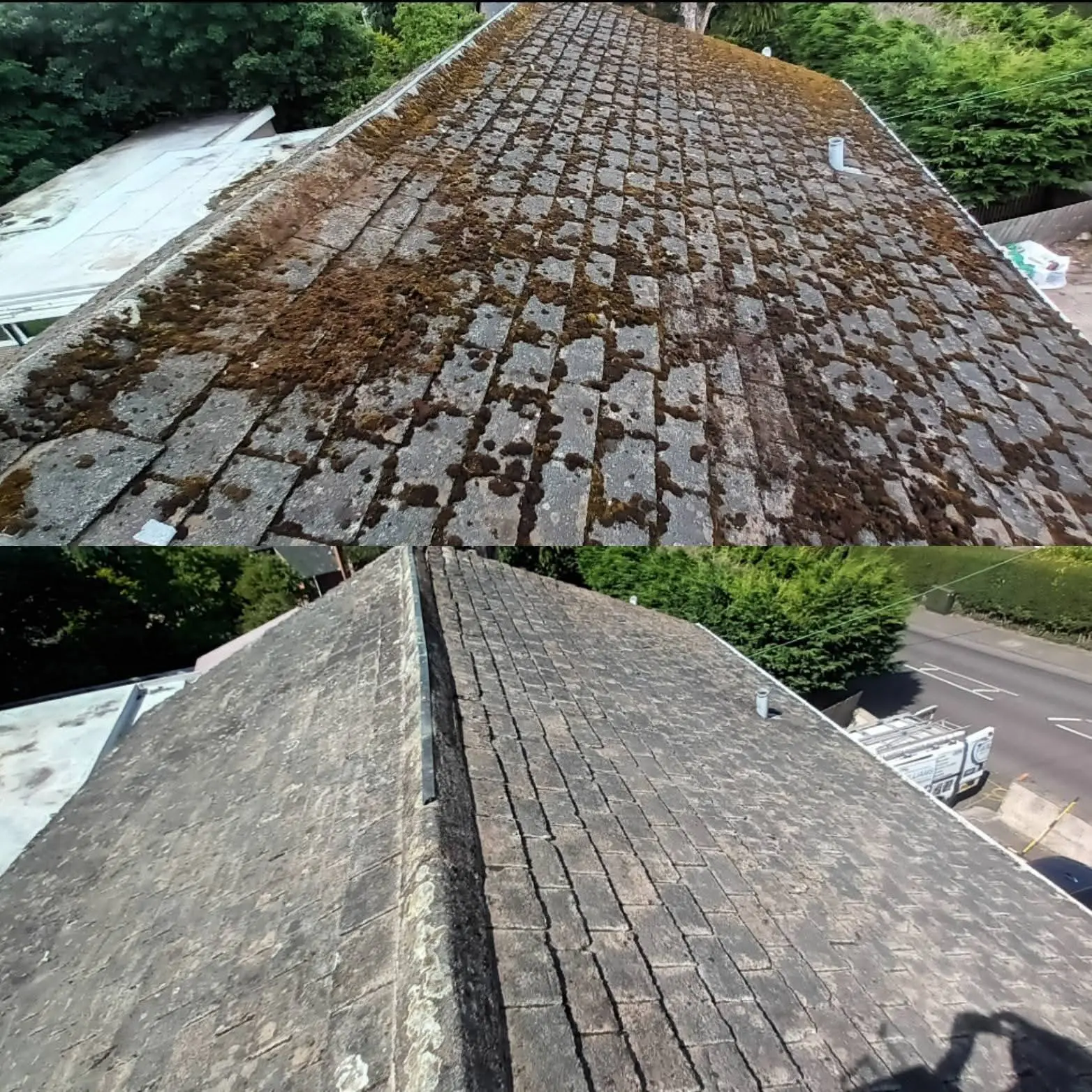 Williams exterior cleaning in action