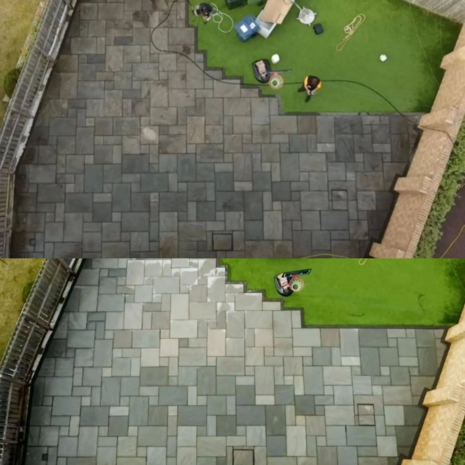 Williams exterior cleaning in action